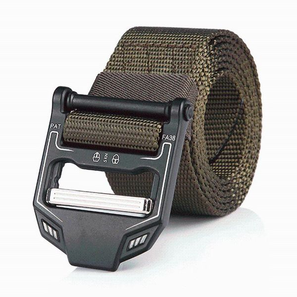 adjustable tactical belt men heavy duty gear nylon waist with metal buckle training hunting accessories support, Black;gray
adjustable tactical belt men heavy duty gear nylon waist with metal buckle training hunting accessories support, Black;gray