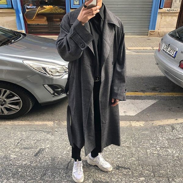 autumn 2021 new men's korean casual windbreaker cool over the knee trend boyfriend medium loose length plaid coats, Tan;black
autumn 2021 new men's korean casual windbreaker cool over the knee trend boyfriend medium loose length plaid coats, Tan;black