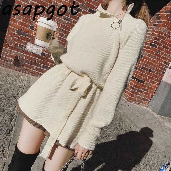 sweaters&jumpers pullovers full turtleneck white lace up waist knitted jacket thick loose retro casual elegant knitwear 210610, White;black
sweaters&jumpers pullovers full turtleneck white lace up waist knitted jacket thick loose retro casual elegant knitwear 210610, White;black