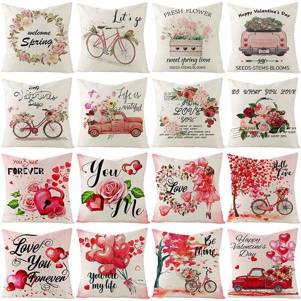 cushion/decorative pillow pink roses linen floral cushion covers red cartoon valentine's day decorative pillows cover livingroom sofa c
cushion/decorative pillow pink roses linen floral cushion covers red cartoon valentine's day decorative pillows cover livingroom sofa c
