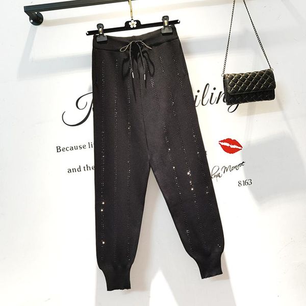 heavy industry drilling black casual pants women loose-fitting nine-point autumn and winter 2021 women's & capris, Black;white
heavy industry drilling black casual pants women loose-fitting nine-point autumn and winter 2021 women's & capris, Black;white