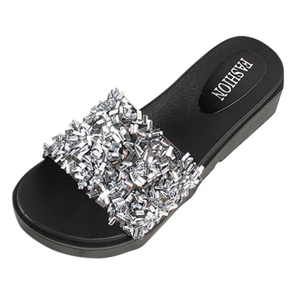 slippers sagace silver slipper sandals sandalia feminina 2021 casual beach women womens outdoor zapatos de mujer, Black
slippers sagace silver slipper sandals sandalia feminina 2021 casual beach women womens outdoor zapatos de mujer, Black