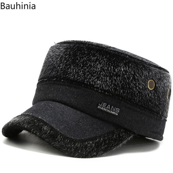 berets winter faux fur earmuffs military hats for men adjustable size thermal flat dad's hat outdoor trucker caps, Blue;gray
berets winter faux fur earmuffs military hats for men adjustable size thermal flat dad's hat outdoor trucker caps, Blue;gray