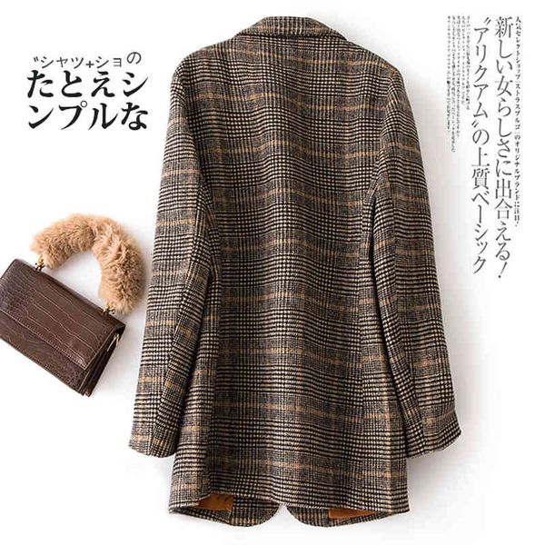 women's suits & blazers bella autumn winter vintage women plaid suit woolen jacket ladies slim casual wool blazer single breastered coa, White;black
women's suits & blazers bella autumn winter vintage women plaid suit woolen jacket ladies slim casual wool blazer single breastered coa, White;black