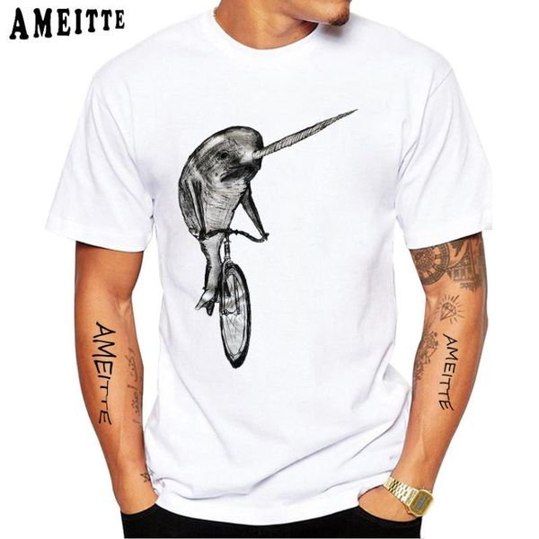 men's t-shirts harajuke narwhal riding a bicycle print t-shirt summer short sleeve funny animal bike design casual hip hop boy white te, White;black
men's t-shirts harajuke narwhal riding a bicycle print t-shirt summer short sleeve funny animal bike design casual hip hop boy white te, White;black