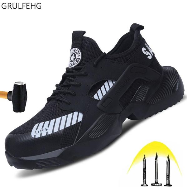 boots men' summer air mesh steel toe work shoes breathable men's safety lightweight anti-puncture drop, Black
boots men' summer air mesh steel toe work shoes breathable men's safety lightweight anti-puncture drop, Black