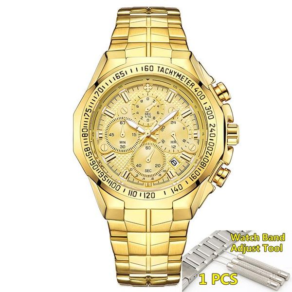 men watch big gold male wristwatch chronograph waterproof golden relogio masculino 2021 wristwatches, Slivery;brown
men watch big gold male wristwatch chronograph waterproof golden relogio masculino 2021 wristwatches, Slivery;brown