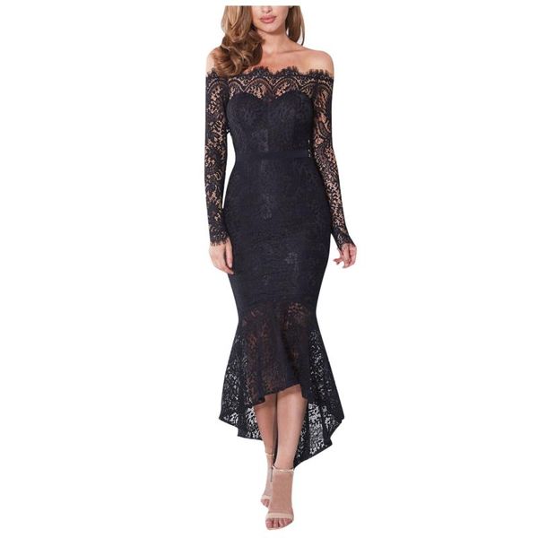 casual dresses elegant off shoulder fishtail dress women long party evening slash neck embroidered lace sleeve bodycon, Black;gray
casual dresses elegant off shoulder fishtail dress women long party evening slash neck embroidered lace sleeve bodycon, Black;gray