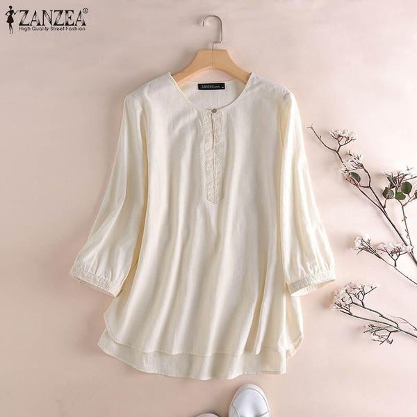 women's blouses & shirts vintage blouse 2022 autumn casual long sleeve female solid o-neck button up mujer camisetas, White
women's blouses & shirts vintage blouse 2022 autumn casual long sleeve female solid o-neck button up mujer camisetas, White