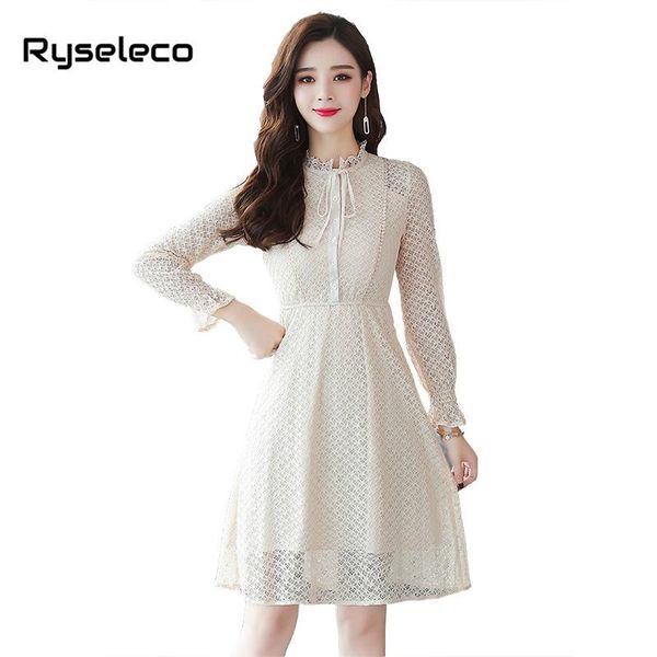 casual dresses autumn lace dress womens elegant slim ruffles neck hollow out runway a-line vintage floral crochet bow basic, Black;gray
casual dresses autumn lace dress womens elegant slim ruffles neck hollow out runway a-line vintage floral crochet bow basic, Black;gray