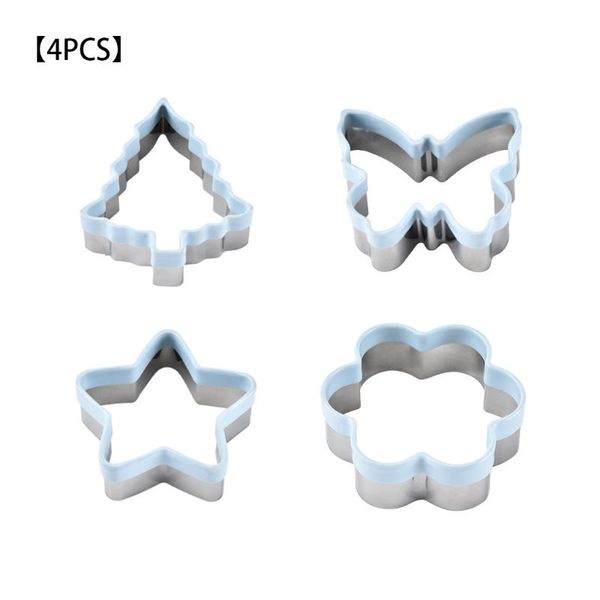 baking moulds 4pcs sandwich cutter set for christmas tree star butterfly sun shape stainless steel metal cookie cutters biscuit mold
baking moulds 4pcs sandwich cutter set for christmas tree star butterfly sun shape stainless steel metal cookie cutters biscuit mold