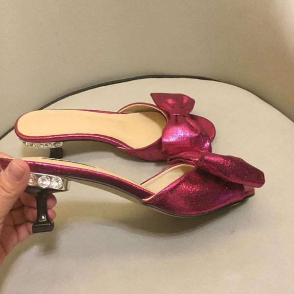 slippers metallic leather levander bowie slides beading heel dress shoes women, Black
slippers metallic leather levander bowie slides beading heel dress shoes women, Black