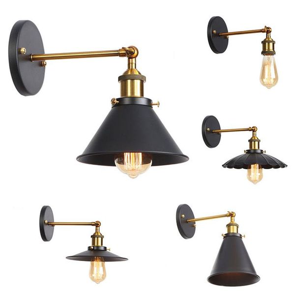 retro wall lamp black iron lampshade e27 edison industry loft indoor bedroom bathroom balcony bar aisle vintage lights
retro wall lamp black iron lampshade e27 edison industry loft indoor bedroom bathroom balcony bar aisle vintage lights
