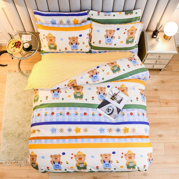 bedding sets super cute bear printed washed cotton quilt cover pillow case bed sheet bedroom soft comfortable single set oceania
bedding sets super cute bear printed washed cotton quilt cover pillow case bed sheet bedroom soft comfortable single set oceania
