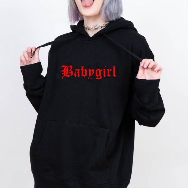 women's hoodies & sweatshirts babygirl letter print funny graphic pullovers hip hop fashion hoody long sleeve gothic clothes drop, Black
women's hoodies & sweatshirts babygirl letter print funny graphic pullovers hip hop fashion hoody long sleeve gothic clothes drop, Black