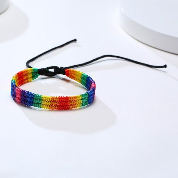 gay pride braided rope bracelets, adjustable rainbow colorful bracelets charm, Golden;silver
gay pride braided rope bracelets, adjustable rainbow colorful bracelets charm, Golden;silver