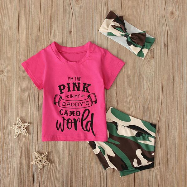 clothing sets #vw infant baby girls summer letter print o-neck t shirt + camouflag short bow headband 3pcs outfits set casual clothes, White
clothing sets #vw infant baby girls summer letter print o-neck t shirt + camouflag short bow headband 3pcs outfits set casual clothes, White