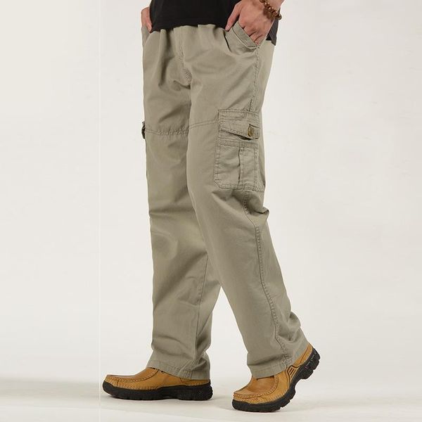 men's pants cargo trousers for men 2021 spring summer cotton sweatpants multi-pocket tactical big size loose, Black
men's pants cargo trousers for men 2021 spring summer cotton sweatpants multi-pocket tactical big size loose, Black