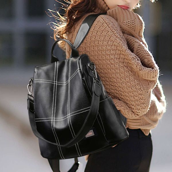 backpack women's backpack high capacity security bag korean versatile simple schoolbag
backpack women's backpack high capacity security bag korean versatile simple schoolbag