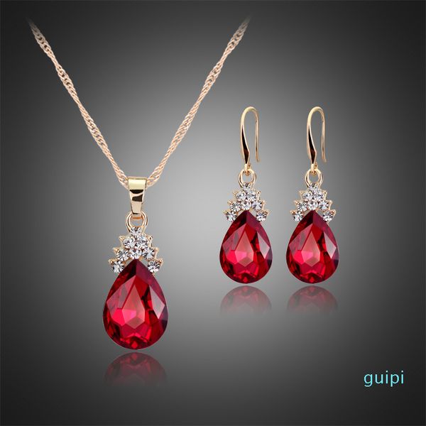 wedding jewelry sets for brides teardrop stud earrings necklace flower pear cz diamond necklaces ear ring women's day, Silver 
wedding jewelry sets for brides teardrop stud earrings necklace flower pear cz diamond necklaces ear ring women's day, Silver