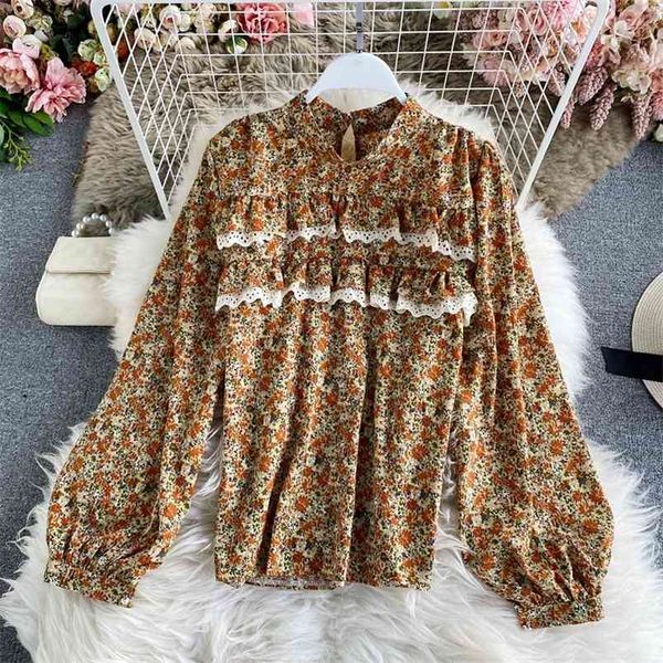 autumn retro temperament floral chiffon shirt women's fashion stand-up collar lantern sleeve hk089 210507, White
autumn retro temperament floral chiffon shirt women's fashion stand-up collar lantern sleeve hk089 210507, White