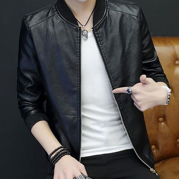 spring and autumn leather jacket men korean style slim handsome plus size 4xl motorcycle pu man short coat men's fur & faux, Black
spring and autumn leather jacket men korean style slim handsome plus size 4xl motorcycle pu man short coat men's fur & faux, Black