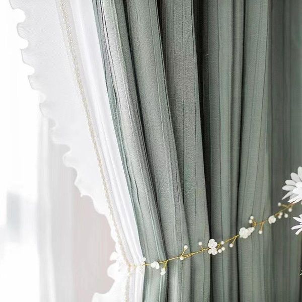 curtain & drapes french american full shading wrinkle texture green thickening custom made window curtains for living dining room bedroom 
curtain & drapes french american full shading wrinkle texture green thickening custom made window curtains for living dining room bedroom