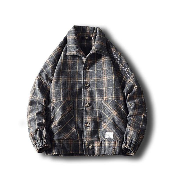 men's jackets fashion woolen plaid embroidered jacket casual loose 5xl lapel single-breasted homme coat autumn winter 2021, Black;brown
men's jackets fashion woolen plaid embroidered jacket casual loose 5xl lapel single-breasted homme coat autumn winter 2021, Black;brown
