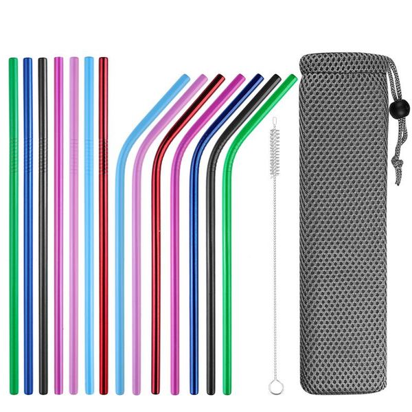 drinking straws reusable straw 304 stainless steel metal with cleaner brush for mugs
drinking straws reusable straw 304 stainless steel metal with cleaner brush for mugs