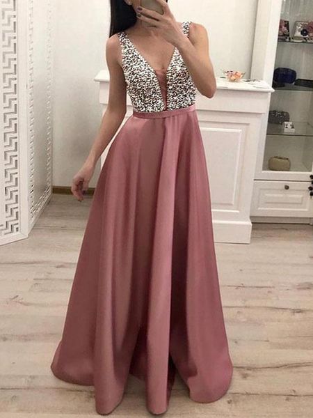 women's sequined long splice wedding party dress sleeveless v-neck blue a-line elegant chiffon dresses bridesmaid dinner casual, Black;gray
women's sequined long splice wedding party dress sleeveless v-neck blue a-line elegant chiffon dresses bridesmaid dinner casual, Black;gray