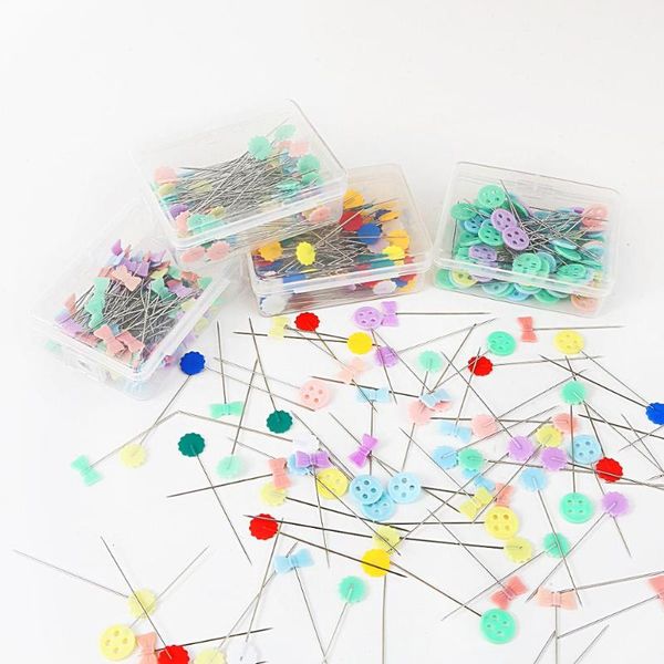 100pcs/box mix color patchwork needle craft flower button head pins embroidery for diy quilting tool sewing accessories notions & tools, Black
100pcs/box mix color patchwork needle craft flower button head pins embroidery for diy quilting tool sewing accessories notions & tools, Black