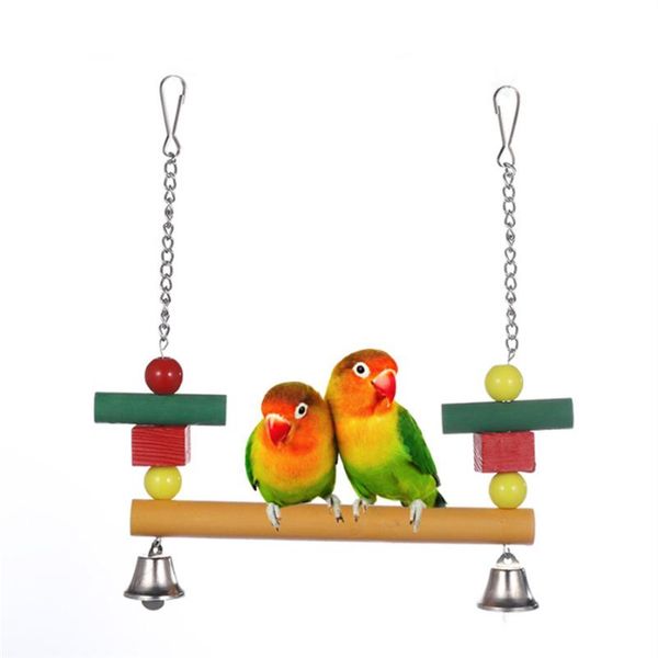 other bird supplies wooden ladders rocking parrot swing toys colorful chewing hanging rope bell decor toy
other bird supplies wooden ladders rocking parrot swing toys colorful chewing hanging rope bell decor toy