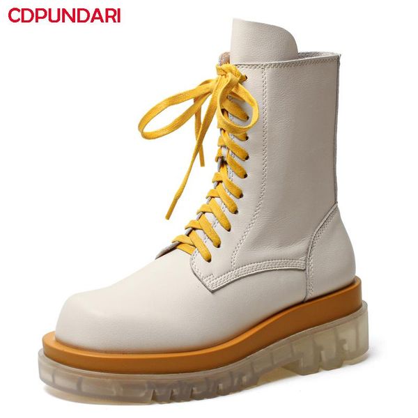 boots ladies genuine leather med heels platform ankle women autumn winter punk short chunky shoes bottine femme, Black 
boots ladies genuine leather med heels platform ankle women autumn winter punk short chunky shoes bottine femme, Black