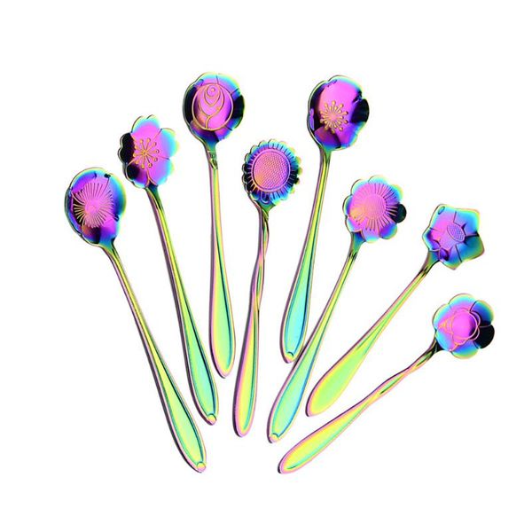 spoons 8pcs/set stainless steel creative petals spoon coffee stirring flower dessert scoop teaspoon (iridescence)
spoons 8pcs/set stainless steel creative petals spoon coffee stirring flower dessert scoop teaspoon (iridescence)