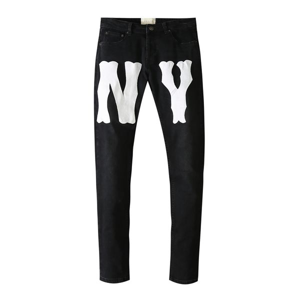 patch embroidery printing mens jeans skinny casual harem pants distressed slim denim hip hop trousers, Blue
patch embroidery printing mens jeans skinny casual harem pants distressed slim denim hip hop trousers, Blue