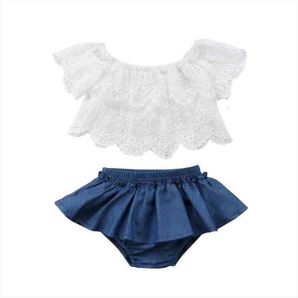 summer baby girls toddler off shoulder white lace denim shorts dress outfits clothes
summer baby girls toddler off shoulder white lace denim shorts dress outfits clothes