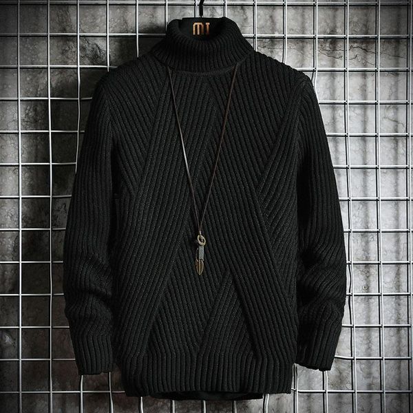 men's sweaters autumn winter sweater streetwear korean fashion turtleneck men casual clothes striped pullovers, White;black
men's sweaters autumn winter sweater streetwear korean fashion turtleneck men casual clothes striped pullovers, White;black
