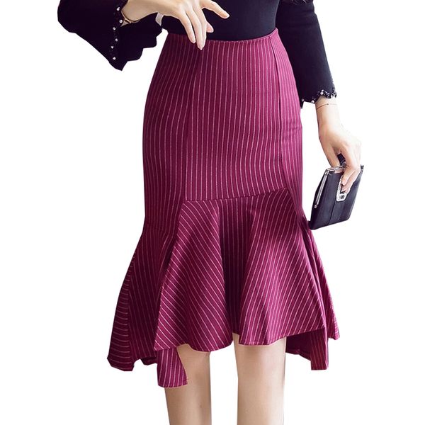 casual dresses shintimes ruffle mermaid skirt women elasticity black stripe zipper high waist red skirts womens jupe femme woman clothes en8, Black;gray
casual dresses shintimes ruffle mermaid skirt women elasticity black stripe zipper high waist red skirts womens jupe femme woman clothes en8, Black;gray