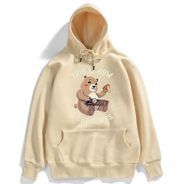 women's hoodies & sweatshirts bear is making pizza womens hoody creativity o-neck pullovers casual fashion harajuku loose female clothe, Black
women's hoodies & sweatshirts bear is making pizza womens hoody creativity o-neck pullovers casual fashion harajuku loose female clothe, Black