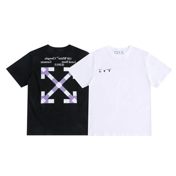 2021 spring / summer off new purple arrstyle print casual round neck short sleeve t-shirt for men and women, White;black
2021 spring / summer off new purple arrstyle print casual round neck short sleeve t-shirt for men and women, White;black