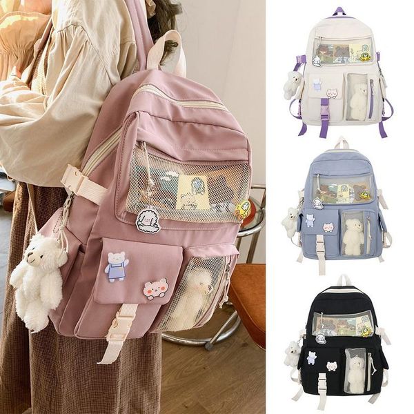 backpack 2021 school bags travel mochila kawaii waterproof women girls bag fashion female college bookbag black nylon rucksack
backpack 2021 school bags travel mochila kawaii waterproof women girls bag fashion female college bookbag black nylon rucksack