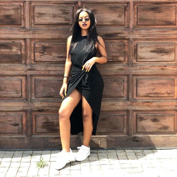 stripe dress 2022 fashion night club suspender solid color sleeveless pit, Black;pink
stripe dress 2022 fashion night club suspender solid color sleeveless pit, Black;pink