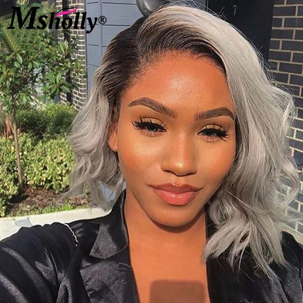 180% 13x4 pre plucked lace frontal wig loose wave brazilian remy human hair wigs ombre grey 8-16, Black;brown
180% 13x4 pre plucked lace frontal wig loose wave brazilian remy human hair wigs ombre grey 8-16, Black;brown