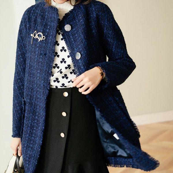 women's jackets blue tweed coat son of long female autumn winter fashion loose, Black;brown
women's jackets blue tweed coat son of long female autumn winter fashion loose, Black;brown
