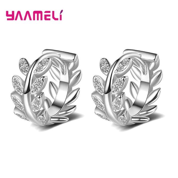 hoop & huggie leaf branch earring for women pure 925 sterling silver wedding engagement party accessories fine jewelry, Golden;silver
hoop & huggie leaf branch earring for women pure 925 sterling silver wedding engagement party accessories fine jewelry, Golden;silver