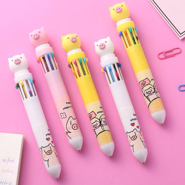ballpoint pens w&g kawaii multi-color pen multi-function cute girl push ten color student school stationery mix, Blue;orange
ballpoint pens w&g kawaii multi-color pen multi-function cute girl push ten color student school stationery mix, Blue;orange