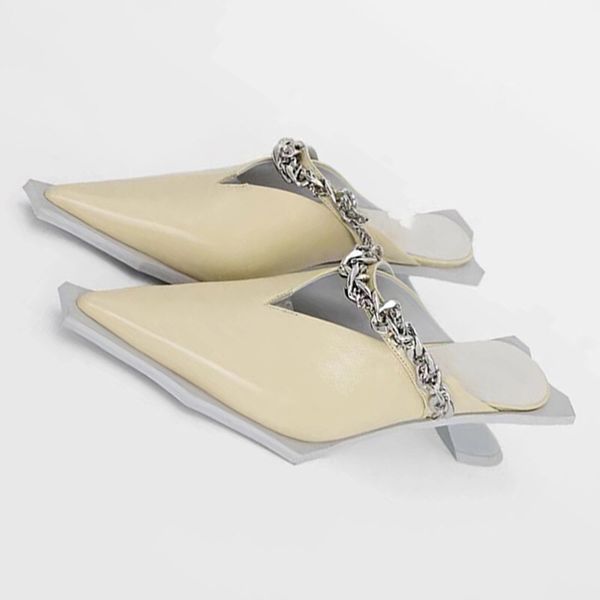 70% off wholesale sandals flip-flops spring summer pointed toe strange bottom slippers women metal chain decor thick heel pumps real leather, Black
70% off wholesale sandals flip-flops spring summer pointed toe strange bottom slippers women metal chain decor thick heel pumps real leather, Black
