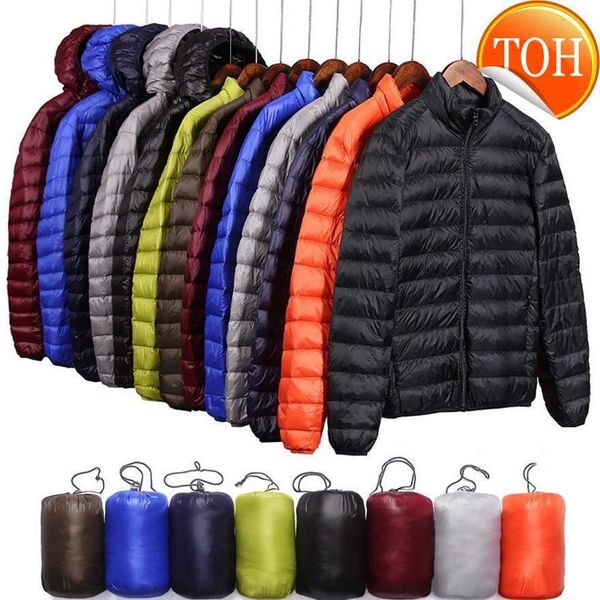 down winter men ultra light jacket white duck hooded jackets long sleeve warm coat parka solid portable outwear, Black
down winter men ultra light jacket white duck hooded jackets long sleeve warm coat parka solid portable outwear, Black