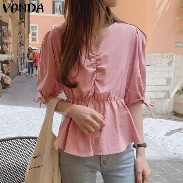 women's blouses & shirts casual stylish women blouse vonda 2021 fashion tunic long sleeve deep v neck elegant office female blusas, White
women's blouses & shirts casual stylish women blouse vonda 2021 fashion tunic long sleeve deep v neck elegant office female blusas, White