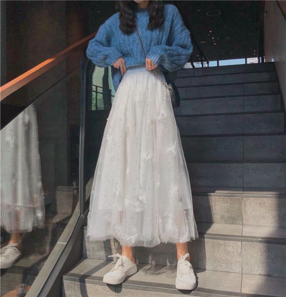 skirts fdfklak mori skirt women autumn winter 2020 long loose wild student skirts very fairy hook flower a-line skirt female it32, Black
skirts fdfklak mori skirt women autumn winter 2020 long loose wild student skirts very fairy hook flower a-line skirt female it32, Black